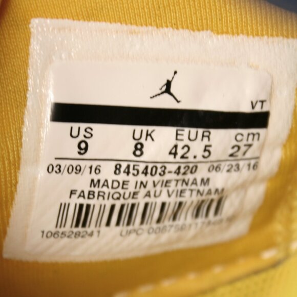 Nike Men's 9 Jordan Trainer 1 Low Michigan Wolverines Shoes Sneakers 845403-420 - Picture 8 of 12